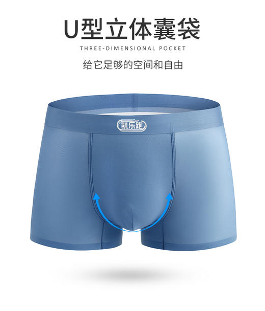 [爆款回归，多条送冰袖】凯乐跑K3冰丝网眼运动速干内裤 商品图11