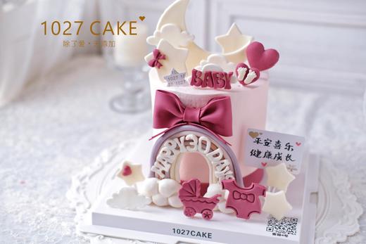1027CAKE |  加高款式 满月 百天 周岁 翻糖装饰 商品图0