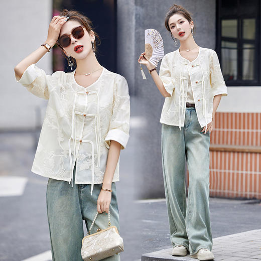 清新优雅，轻薄休闲防晒衣HR-YQH2523 商品图2