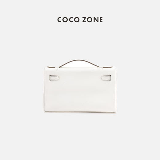 COCO ZONE2024新款时尚扣式百搭通勤纯色气质手提包CC2A0395 商品图0