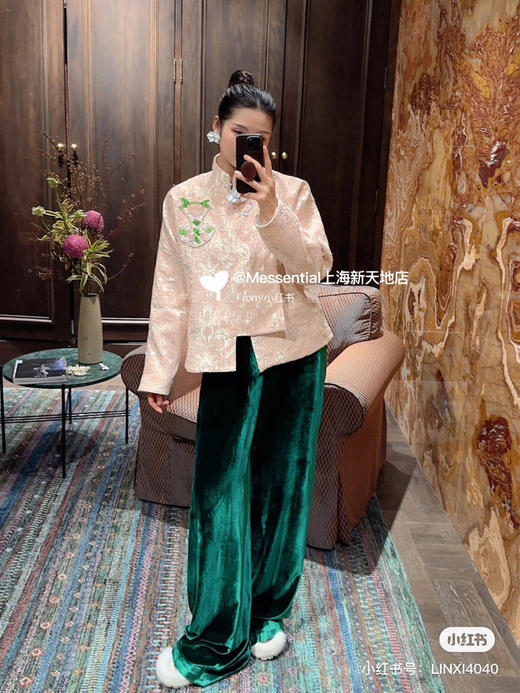 46-3 自留三色 真丝丝绒 直筒阔腿长裤 亲肤舒爽透气飘逸 好穿的要命 商品图10