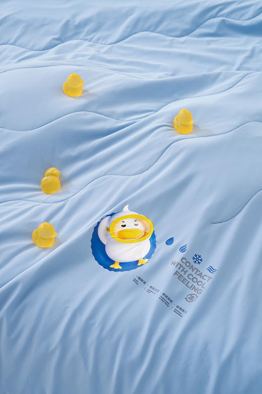 自然醒A类解放鸭力凉感蚕丝夏被凉感纱夏凉被抑菌空调被夏季薄款蚕丝被子可机洗LFS 商品图12