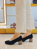 断码特价39码——西班牙原产优雅舒适女时装鞋黑色22353 商品缩略图9