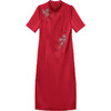 LRX-JDN8925-Y结婚礼服裙红色连衣裙2024年新款夏季短袖裙复古旗袍裙长款包臀裙 商品缩略图4