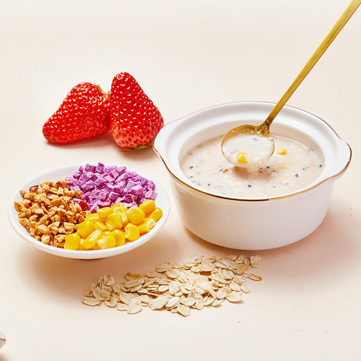 自营（燕之坊）-果蔬燕麦片（320g盒装，条状粉） 商品图4