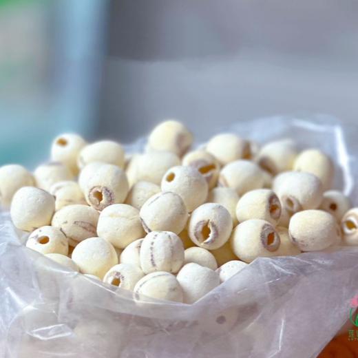 【洪湖磨皮莲（老莲子）】坚持十成熟采摘，物理开壳去皮去芯，多次日晒而成，无熏硫不漂白，现磨现发，新鲜饱满，粉糯清香，不用泡直接煮，发头超大，自带莲香，秒杀99%的同款〰 商品图4