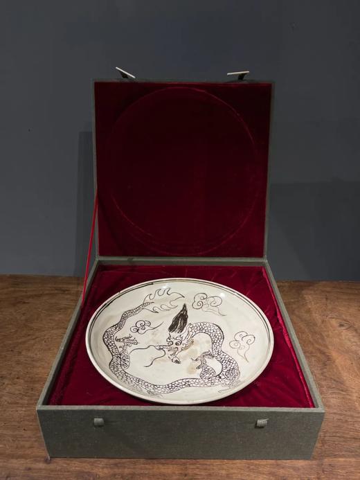 磁州窑褐绘龙纹大盘，顺丰包邮 商品图6