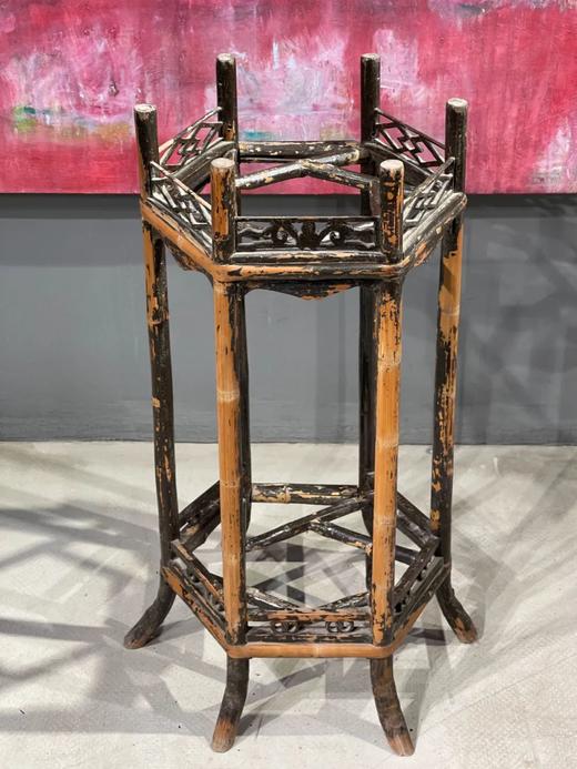 竹制六方灯笼型水盆架，顺丰包邮 商品图9