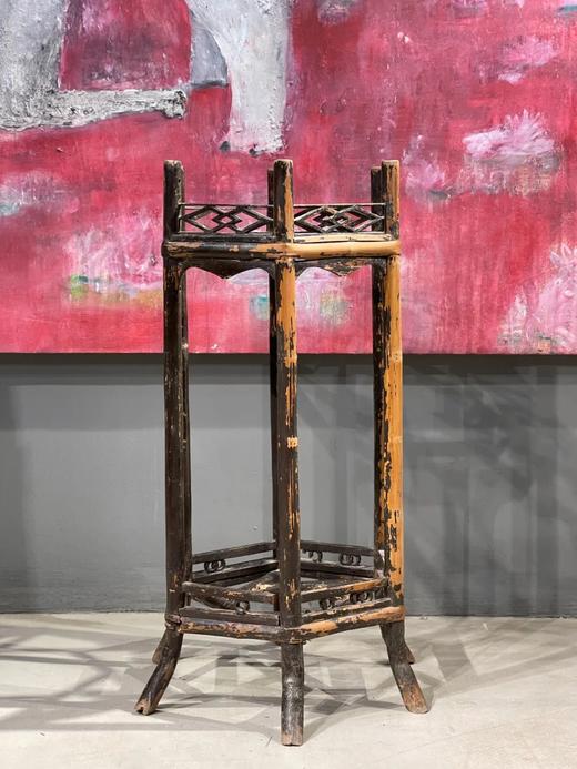 竹制六方灯笼型水盆架，顺丰包邮 商品图14