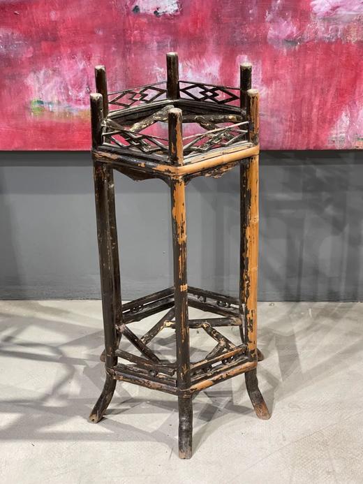 竹制六方灯笼型水盆架，顺丰包邮 商品图1