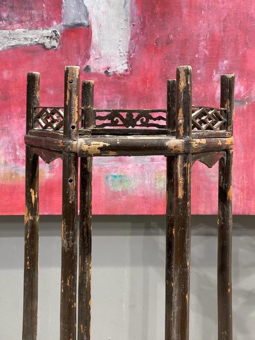 竹制六方灯笼型水盆架，顺丰包邮 商品图13