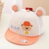 【小熊字母鸭舌帽】宝宝帽子春秋季男童可爱超萌鸭舌帽夏婴儿百搭女童棉质软檐棒球帽 商品缩略图7