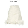 MAXRIENY宫廷浮雕复古感半身裙高腰包臀短裙冬裙(货号:MC87SK787) 商品缩略图4