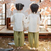 【竹林清风兄妹套装】汉服男童春秋款洋气儒雅国学服套装古风宝宝春季唐装演出服两件套 商品缩略图1