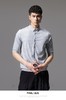 PINLI品立2024夏季新款男士尖领休闲条纹中袖衬衫上衣B242113065 商品缩略图7