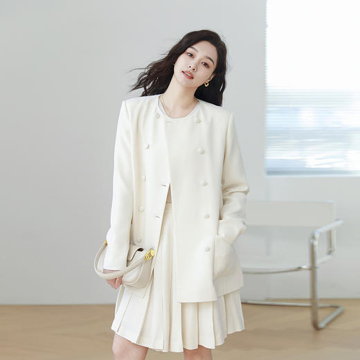 火桐hooton 重磅醋酸百褶半裙YT1091 商品图0