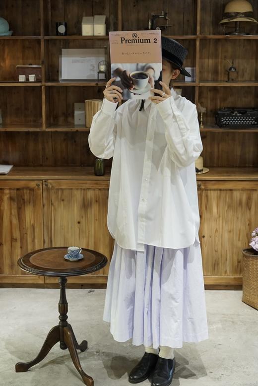 ECOLE DE CURIOSITES 长袖不对称设计衬衫(两边可分离) 商品图11