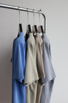 UNISON 水洗做旧 宽松圆领短袖T恤 TX207