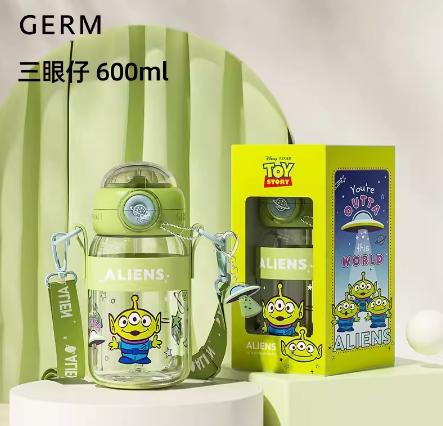 GERM玩具总动员系列星球探险水杯三眼仔（绿色） 商品图0
