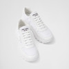 【二】PRADA 普拉达 男士珐琅三角形徽标休闲运动鞋 白色 2EE369 3LF5 F0009 商品缩略图1