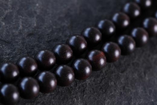 XYZT0066°小叶紫檀带金星佛珠男女手串 商品图8