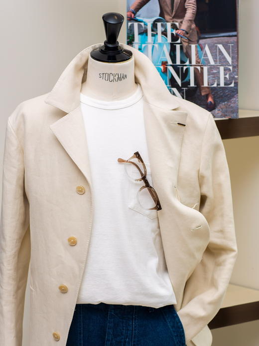 ORBIUM 米色亚麻夹克 商品图1