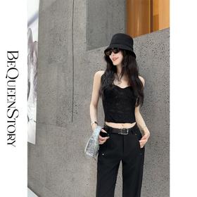 余潇潇【纯欲法则】纯欲感显瘦鱼骨胸衣性感百搭蕾丝抹胸背心