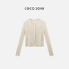 COCO ZONE2024“轻柔”新款女装单排扣针织衫圆领长袖上衣CC1A0437 商品缩略图0