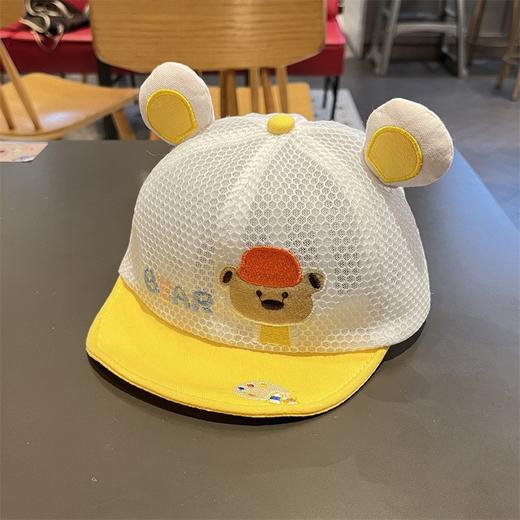 【小熊字母鸭舌帽】宝宝帽子春秋季男童可爱超萌鸭舌帽夏婴儿百搭女童棉质软檐棒球帽 商品图12