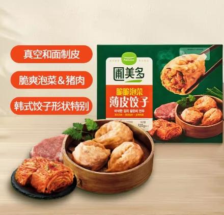 圃美多脆脆泡菜薄皮饺子320g 商品图2