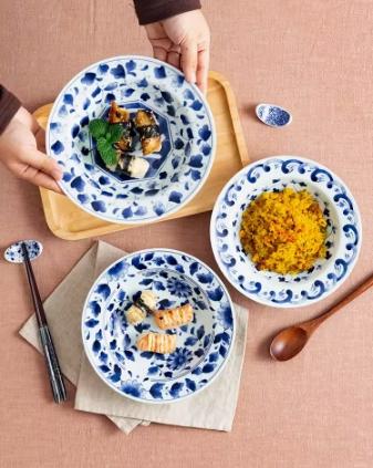 蓝凛堂浓福唐草8.3英寸汤盘（FDK21RP） 商品图4