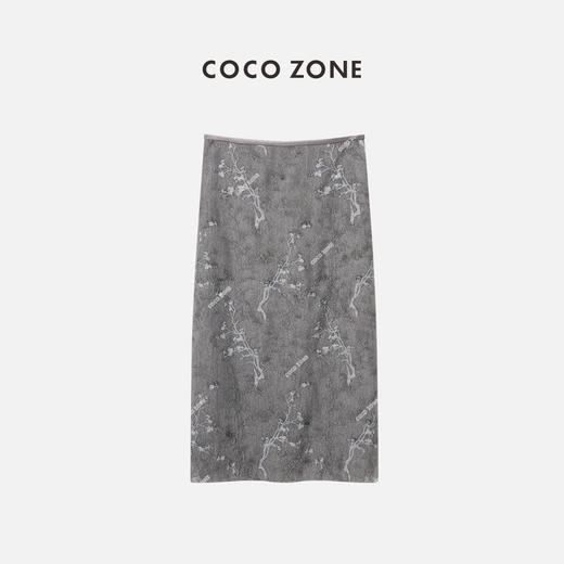 COCO ZONE2024新中式提花半身裙国风气质设计感裙子CC1A0472 商品图0