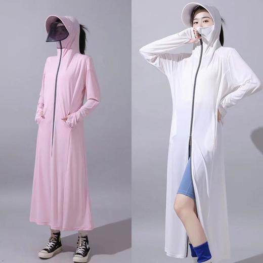 【2024长款防晒衣】女防紫外线夏户外薄衫透气冰丝凉感防晒服 商品图1
