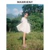 MAXRIENY蝴蝶仙子连衣裙夏白色方领娃娃短裙显瘦(货号:MC87DR323) 商品缩略图2
