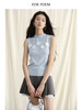 ForPoem 现货 24/SS原创设计花朵刺绣半高领修身针织无袖休闲背心 商品缩略图2