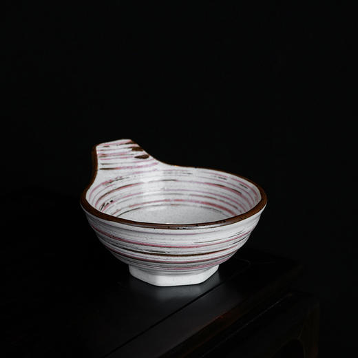 罗纹茶荷赏茶禅意陶瓷茶则茶道配件茶具茶碟复古茶勺套装投茶器 商品图5