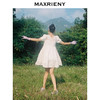 MAXRIENY蝴蝶仙子连衣裙夏白色方领娃娃短裙显瘦(货号:MC87DR323) 商品缩略图3