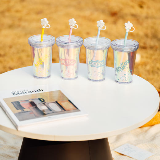 【4.6积分当钱花】anyzoo极光樱花杯300ml*2 商品图4