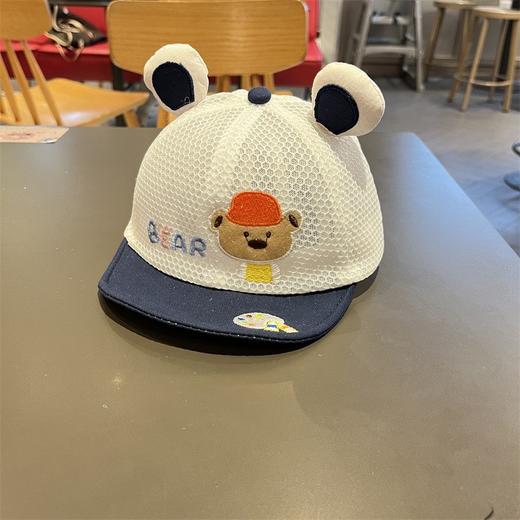 【小熊字母鸭舌帽】宝宝帽子春秋季男童可爱超萌鸭舌帽夏婴儿百搭女童棉质软檐棒球帽 商品图14