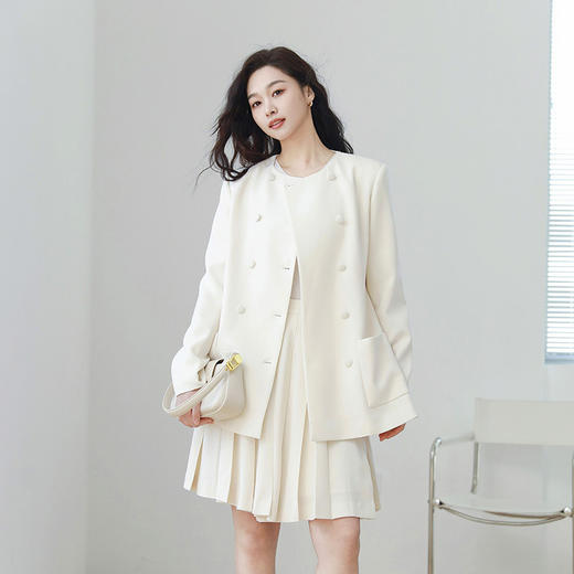 火桐hooton 重磅醋酸百褶半裙YT1091 商品图2