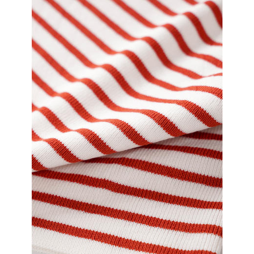 欧芮儿夏装条纹针织衫女显瘦短袖T恤女百搭上衣CSXWP916286 商品图8