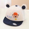 【小熊字母鸭舌帽】宝宝帽子春秋季男童可爱超萌鸭舌帽夏婴儿百搭女童棉质软檐棒球帽 商品缩略图10