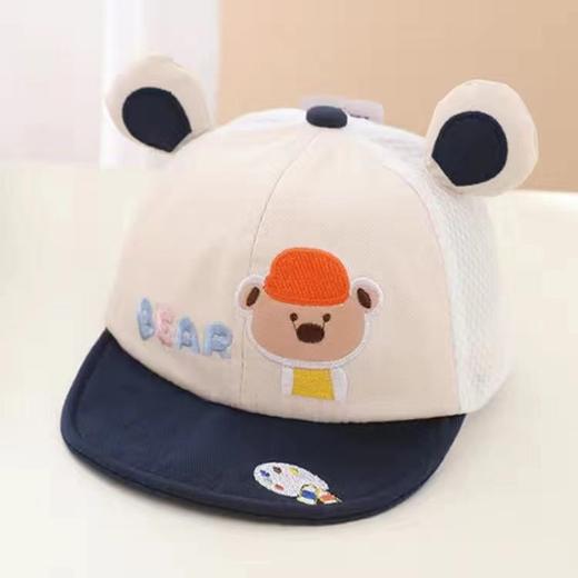 【小熊字母鸭舌帽】宝宝帽子春秋季男童可爱超萌鸭舌帽夏婴儿百搭女童棉质软檐棒球帽 商品图10