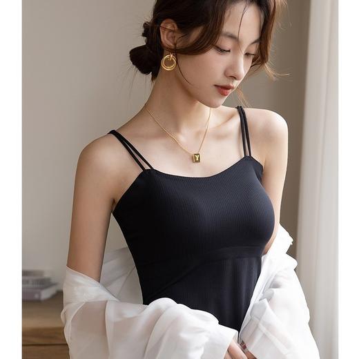 【69元任选2件】自带胸垫吊带美背背心 带弹力 可外穿 打底防走光 聚拢无钢圈抹胸 商品图7