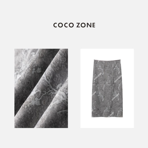 COCO ZONE2024新中式提花半身裙国风气质设计感裙子CC1A0472 商品图2