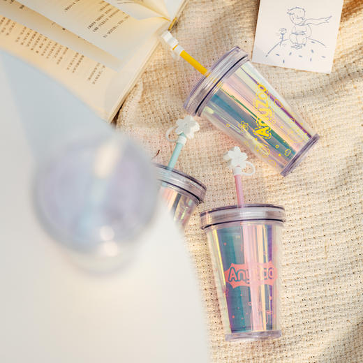 【4.6积分当钱花】anyzoo极光樱花杯300ml*2 商品图3