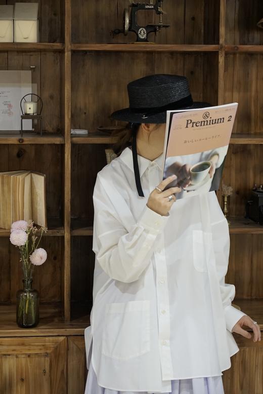 ECOLE DE CURIOSITES 长袖不对称设计衬衫(两边可分离) 商品图13