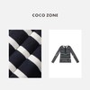 COCO ZONE2024条纹长袖T恤圆领开襟设计简约穿搭上衣24C10239 商品缩略图2