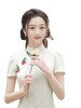 白色小樱桃复合蕾丝旗袍YM2711 商品缩略图4