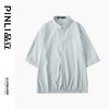 PINLI品立2024夏季新款男士尖领休闲条纹中袖衬衫上衣B242113065 商品缩略图3